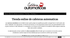 Desktop Screenshot of cafeterasautomaticas.com