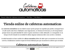 Tablet Screenshot of cafeterasautomaticas.com